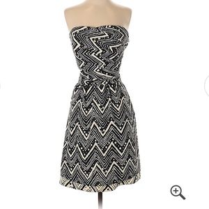 Black and White cocktail dress.